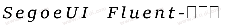 SegoeUI Fluent字体转换
